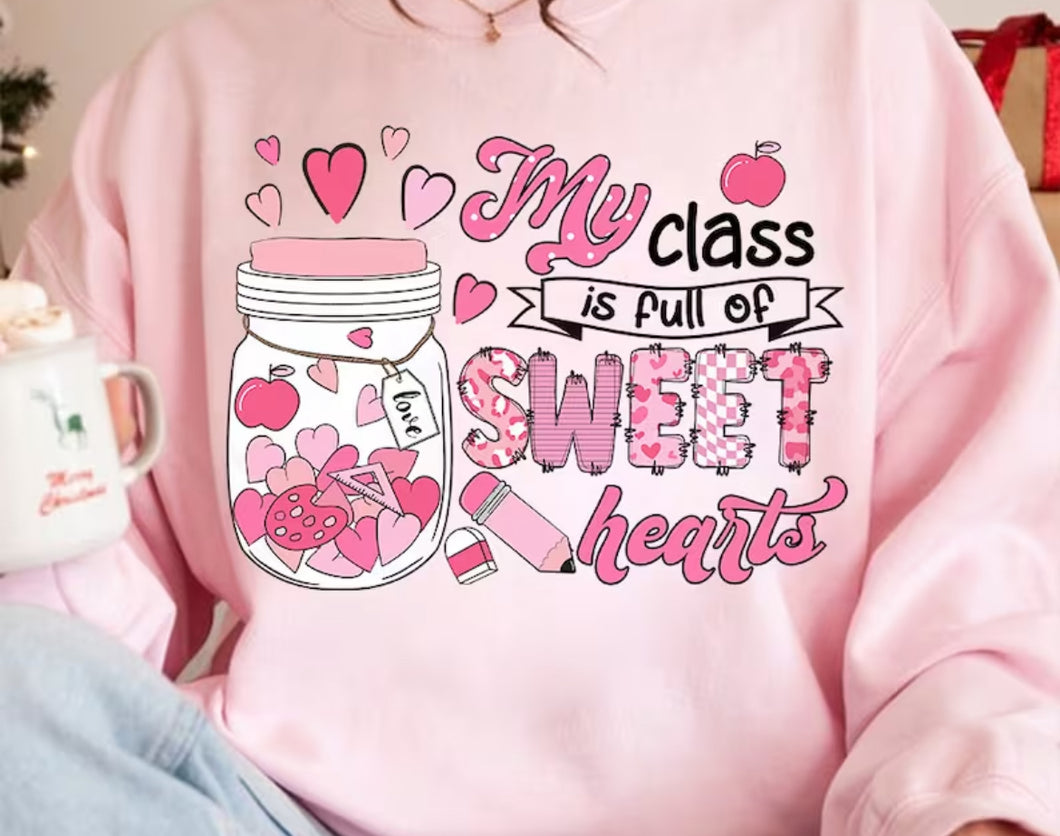 My class is full of sweethearts jar