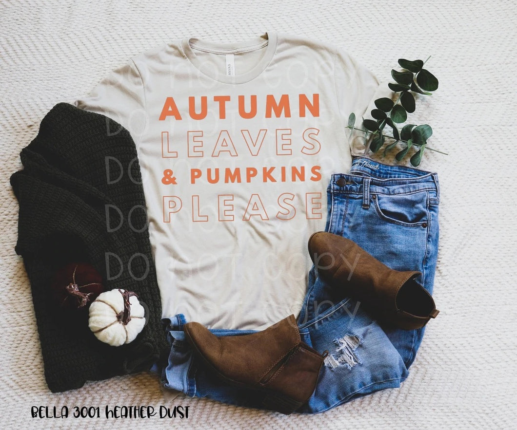 Autumn Leaves & Pumpkins Please